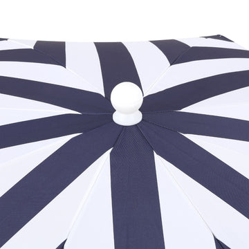 Mariner 6.5 ft. Classic Cottage Fringe Tassel Market Beach Umbrella
